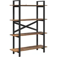 vidaXL Étagère Bois Ancien 100 x 33,5 x 140 cm Bois d'ingénierie