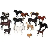 MOJO Horses and Foals School pack, 15pcs.