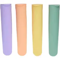 Sans marque Moule à glace en silicone, 4 pièces, Bacs à glaçons + moules à glace, Or, Orange, Vert, Violet, Jaune, Multicolore