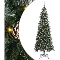 vidaXL Sapin de Noël artificiel avec 300 LED Vert 86 x 86 x 210 cm