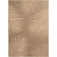 Ayyildiz Hali Ayyildiz | Tapis d'extérieur TIMBER - 240 cm x 340 cm - Beige et marron - Résistant aux intempéries - Écologique