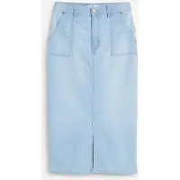 Bonprix Jupe en jean avec fente