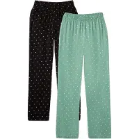 Bonprix Lot de 2 pantalons de pyjama 100% coton