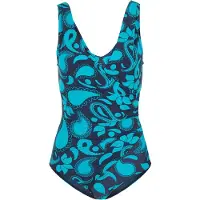 Bonprix Maillot 1 pièce sculptant effet croisé, maintien léger
