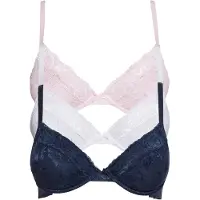 Bonprix Lot de 3 soutiens-gorge push-up avec dentelle