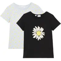 Bonprix Lot de 2 T-shirts 100% coton