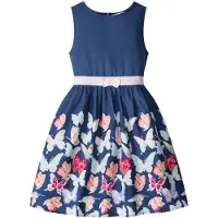 Bonprix Robe courte à jupe trapèze