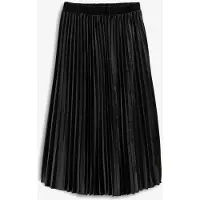 Bonprix Jupe plissée en velours doux