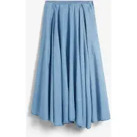 Bonprix Jupe en jean, taille haute et élastiquée