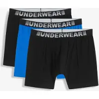Bonprix Lot de 3 boxers coton mi-longs