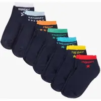 Bonprix Lot de 7 paires de chaussettes courtes enfant