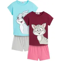 Bonprix Lot de 2 pyjashorts doux