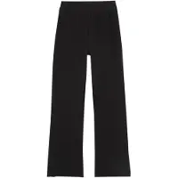 Bonprix Pantalon évasée en coton extensible avec fentes sur les côtés