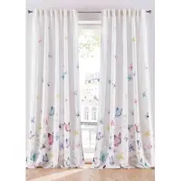 Bonprix Rideau en microfibre à imprimé papillon (1 pce)