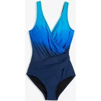 Bonprix Maillot 1 pièce sculptant effet croisé, maintien modéré