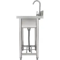 Vevor Évier Cuisine Utilitaire Commercial en Acier Inoxydable