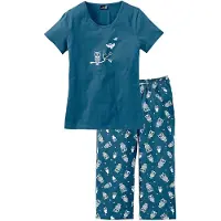 Bonprix Pyjama corsaire à manches courtes