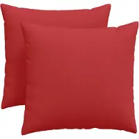 vidaXL Coussins de canapé 2 pcs Rouge 45 x 45 cm tissu