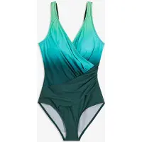 Bonprix Maillot 1 pièce sculptant effet croisé, maintien modéré