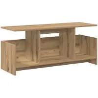 vidaXL Support TV Chêne Artisan 102 x 35 x 45 cm Matériau dérivé du bois