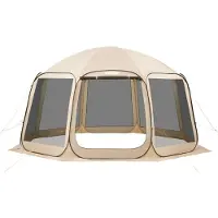 Vevor Tente Moustiquaire Pop Up 450x425x245 cm Abri Moustiquaire Pliant 12-15 Personnes Tente Portable pour Jardin Terrasse Cour Activités Plein Air