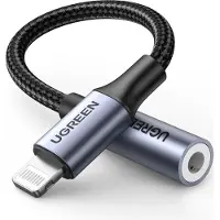 UGREEN Us211 Adaptateur audio Lightning vers Mini Jack 3.5Mm 0.1M (Noir)