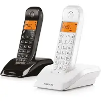 Motorola S1202 Wireless Landline Phone 2 Units Blanc,Noir One Size / EU Plug 220V