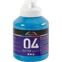Creativ Company Peinture acrylique pailletée pour enfants - bleu, 500 ml (500 ml)