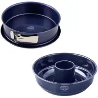 Dr. Oetker 9923350 Moule À Charnière De 26 Cm Étanche, Moule À Charnière, Moule À Savarin 26 Cm, Moule Gateau Cheminée, Moule A Gateau, Moule À Savarin, Moule Gateau Cheminée, Acier, Bleu, 26 Cm
