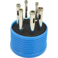 AWTOOLS ZESTAW KORON DO GRESU cpl.6szt. (2x6mm, 8, 10mm) DO PRACY NA SUCHO/MOKRO (10 mm, 6 mm, 8 mm)