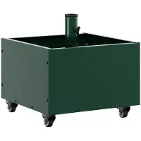 vidaXL Pied de parasol vert 45 x 45 x 45 cm en acier