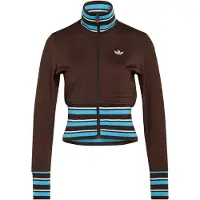 Adidas Originals Veste de survêtement 'Vintage' azur / brun foncé / blanc