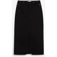 Bonprix Jupe en twill avec franges