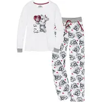 Bonprix Pyjama avec application en flanelle