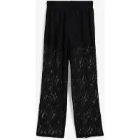 Bonprix Pantalon en dentelle à taille élastiquée