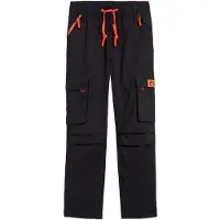 Bonprix Pantalon regular à taille élastiquée et poches cargo