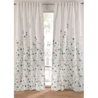Bonprix Rideau texturé avec un imprimé floral (1 pce)