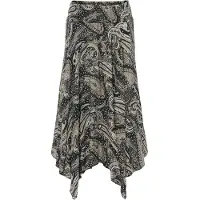 Bonprix Jupe midi asymétrique 100% viscose