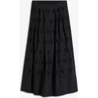 Bonprix Jupe longue en coton avec broderie anglaise
