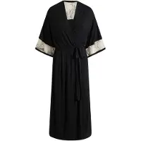 Bonprix Long kimono en viscose avec broderies