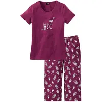 Bonprix Pyjama corsaire à manches courtes