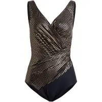 Bonprix Maillot 1 pièce sculptant, maintien modéré