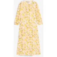 Bonprix Robe midi en viscose à effet froissé