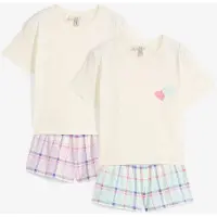 Bonprix Lot de 2 pyjashorts 100% coton