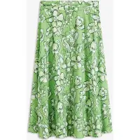 Bonprix Jupe midi fluide en viscose mélangée