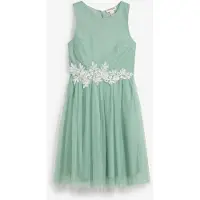Bonprix Robe midi avec empiècement dentelle