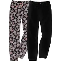 Bonprix Lot de 2 pantalons de pyjama pur coton