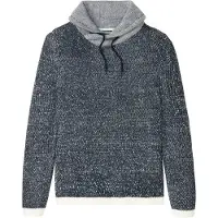 Bonprix Pull-over marine / gris chiné