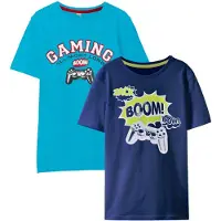 Bonprix Lot de 2 t-shirts 100% coton