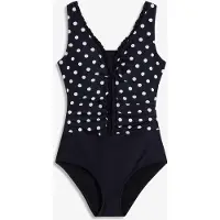 Bonprix Maillot 1 pièce sculptant à fronces, maintien modéré